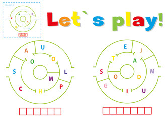 Play and write the words school and stadium