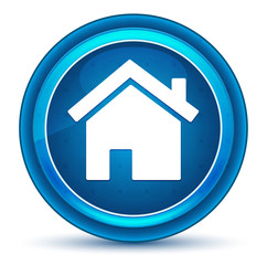 Home icon eyeball blue round button