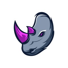 Rhinoceros Esport Mascot Logo Template For Gaming Team
