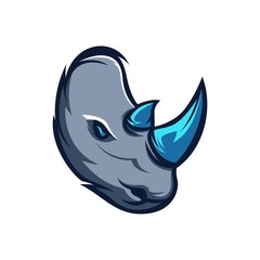 Rhinoceros Esport Mascot Logo Template For Gaming Team