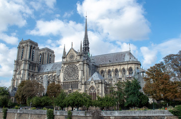 Fototapeta na wymiar Cathedral Notre Dame de Paris, Paris, France