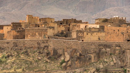 ancient mountain village Tizourgane, Anti-Atlas, Morocco