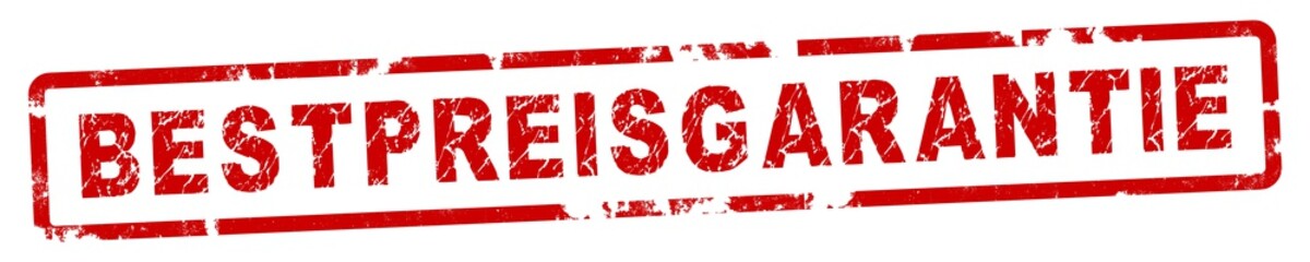 nlsb73 NewLongStampBanner nlsb - german text - Bestpreisgarantie: Bestpreis Garantie. Stempel / einfach / rot / Vorlage - Seitenverhältnis 5:1 - 5zu1 xxl g7380