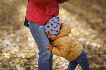 boy's son is naughty with mother.crisis 3 years