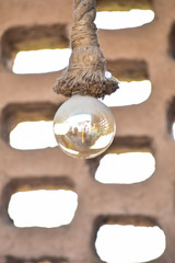 glass ball and rope