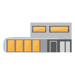 Isolated modern house building. Vector illustration design