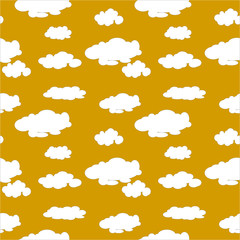 Obraz premium Kids seamless pattern with clouds.Can be used for wallpaper,fabric, web page background, surface textures.
