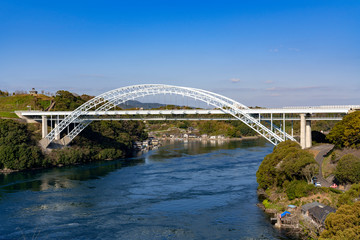 Fototapeta na wymiar [長崎県]新西海橋と針尾瀬戸
