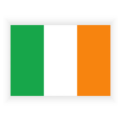 Fototapeta premium Flag of Ireland.Grunge Flag of Ireland. Ireland flag with grunge texture.Vector illustration