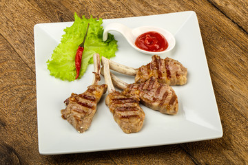 Grilled lamb