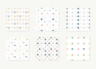 Vector set of seamless patterns