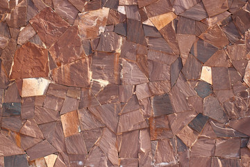 Selection of flagstone tile outdoor wall decor background