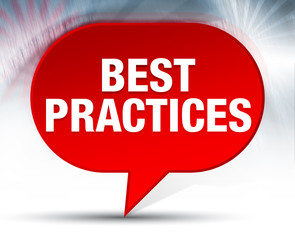 Best Practices Red Bubble Background