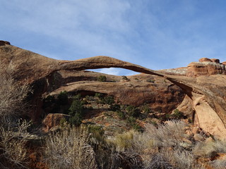 Arches, National Park in winter, USA