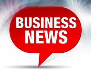 Business News Red Bubble Background