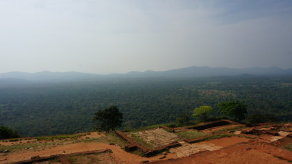 Obraz premium Pool on the top of Sigiriya in Sri Lanka - Sigiriya is on World Heritage Sites (UNESCO)
