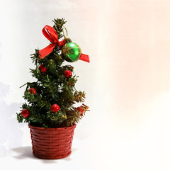 an artificial Christmas Tree