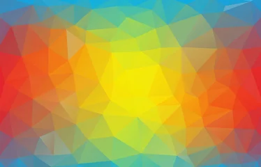 Poster Geometric triangle wallpaper. Flat Vector background for your design © igor_shmel