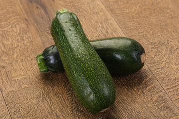 Raw ripe zucchini