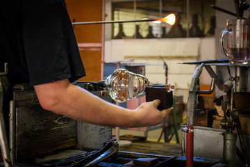man working in factory