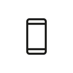 Simple smartphone icon. Vector illustration.