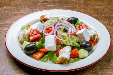Greek salad with feta