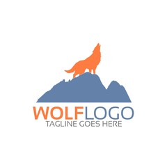 Obraz premium Wolf Logo Template