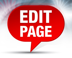 Edit Page Red Bubble Background