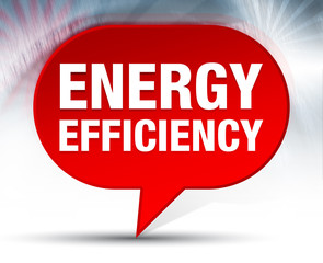Energy Efficiency Red Bubble Background