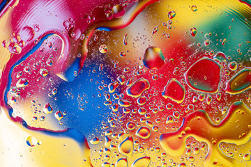 drops of water on glass