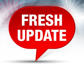 Fresh Update Red Bubble Background