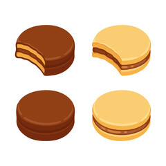 Alfajor cookies set