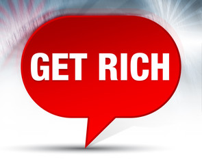 Get Rich Red Bubble Background
