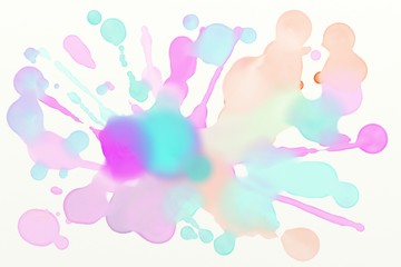 colorful mixing on a paper