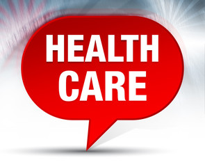 Health Care Red Bubble Background