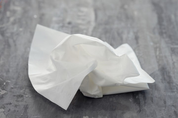 white tissue paper on ceramic background