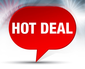 Hot Deal Red Bubble Background