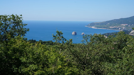 view of the island