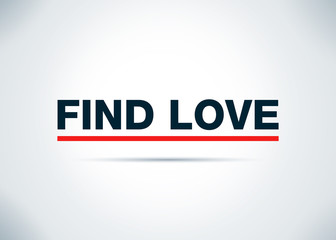 Find Love Abstract Flat Background Design Illustration