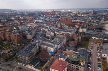 Fototapeta premium Aerial view of Krakow, Poland