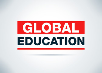 Obraz premium Global Education Abstract Flat Background Design Illustration