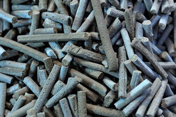 Food products in eastern bazaar.