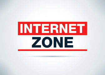 Internet Zone Abstract Flat Background Design Illustration