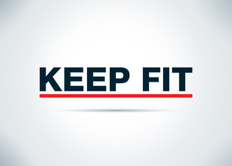 Keep Fit Abstract Flat Background Design Illustration
