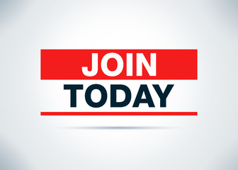 Join Today Abstract Flat Background Design Illustration
