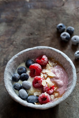 Breakfast with yogurt and berries