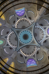 The inside view of the New Camlica Mosque