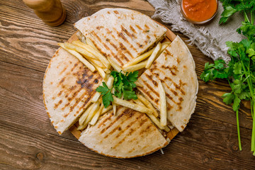 Fototapeta premium skepasti with chicken