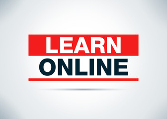 Learn Online Abstract Flat Background Design Illustration