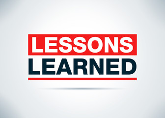 Lessons Learned Abstract Flat Background Design Illustration